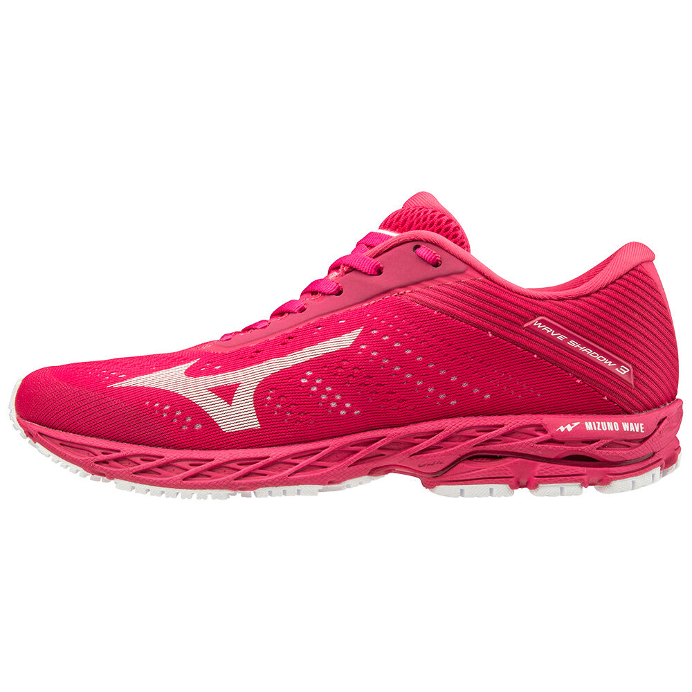 Sapatilhas Running Mizuno WAVE SHADOW 3 - Mulher - Rosa Vermelhas/Branco - TXSYR2419